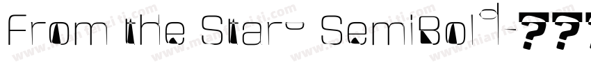 From the Stars SemiBold字体转换